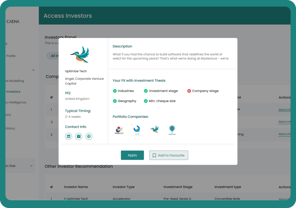 Investor Matching