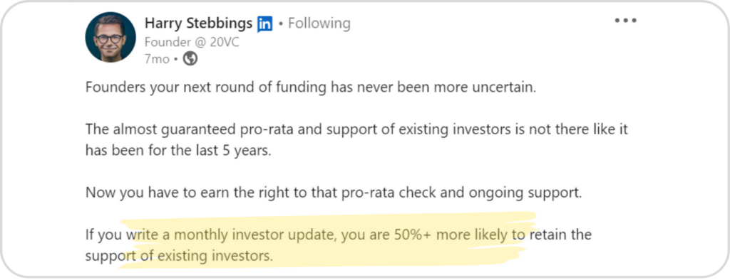 Investor Updates